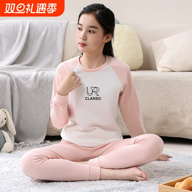 纯棉女童秋衣套装|387人收藏