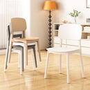 现代简约塑料餐椅家用加厚靠背凳子北欧高级餐桌椅久坐舒服椅子