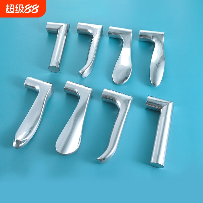 卧室卫生间门把手手柄不锈钢室内门老式锁具配件门把卫浴安装