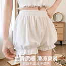 打底裤 安全裤 短裤 夏jk可外穿白色少女花苞保险裤 灯笼防走光 南瓜裤