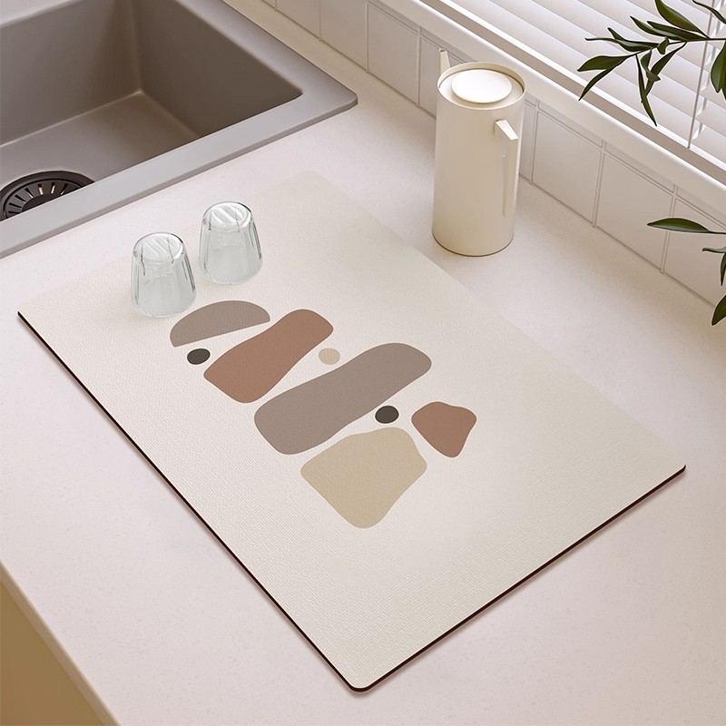 厨房台面沥水垫硅藻泥放碗碟筷杯子高颜值卫生间桌面吸水垫可裁剪,居家布艺,厨房地垫,淘宝优惠券,粉丝福利购,淘宝优惠卷