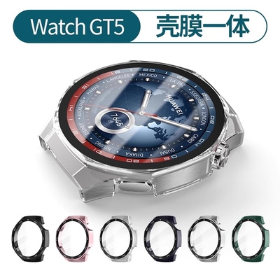 适用华为gt6保护壳膜一体gt5保护套壳gt4保护壳硬gt3手表gt2新款透明watchgt5pro全包2钢化膜保护膜461mm半包