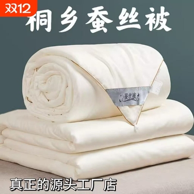 桐乡纯蚕丝被100桑蚕丝夏凉被空调被学生被子被芯正品冬被丝绵
