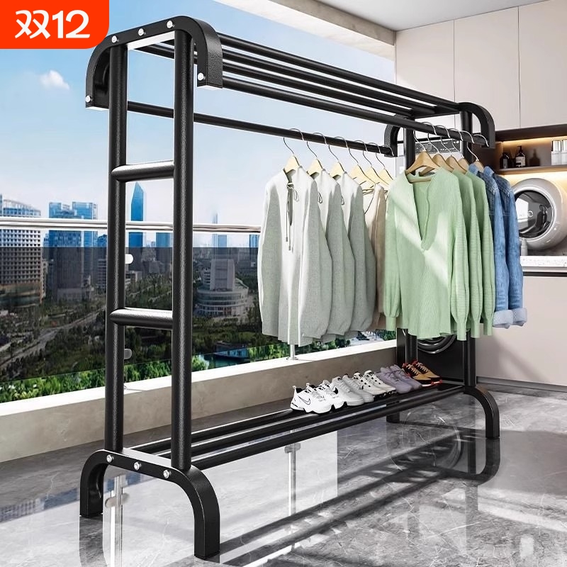 移动衣帽架双层承重|万人加购
