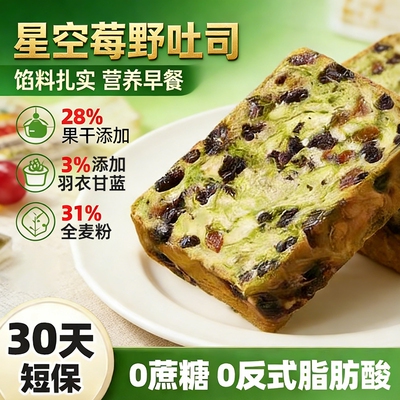 全麦吐司面包营养早餐轻食1600g