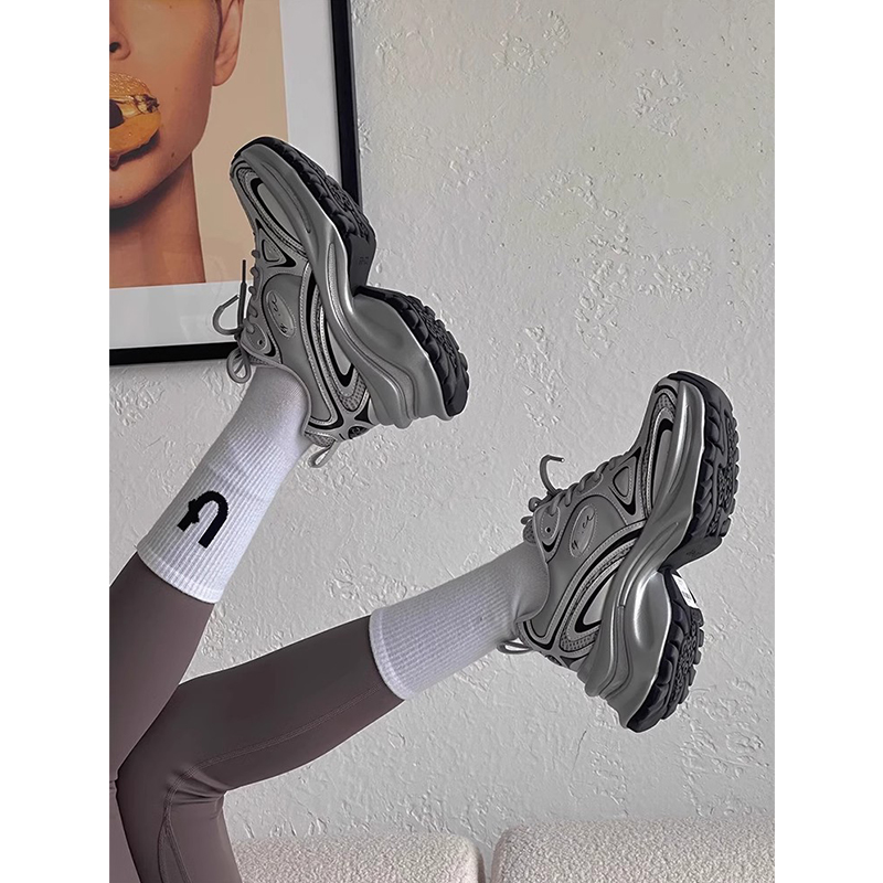 网面厚底增高休闲运动鞋ins潮