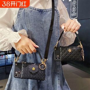 适用华为nova15手机壳14pro编织纹15pro斜跨10pro挂绳13/12零钱包13Ultra手提10se全包11pro精孔门禁卡时尚潮