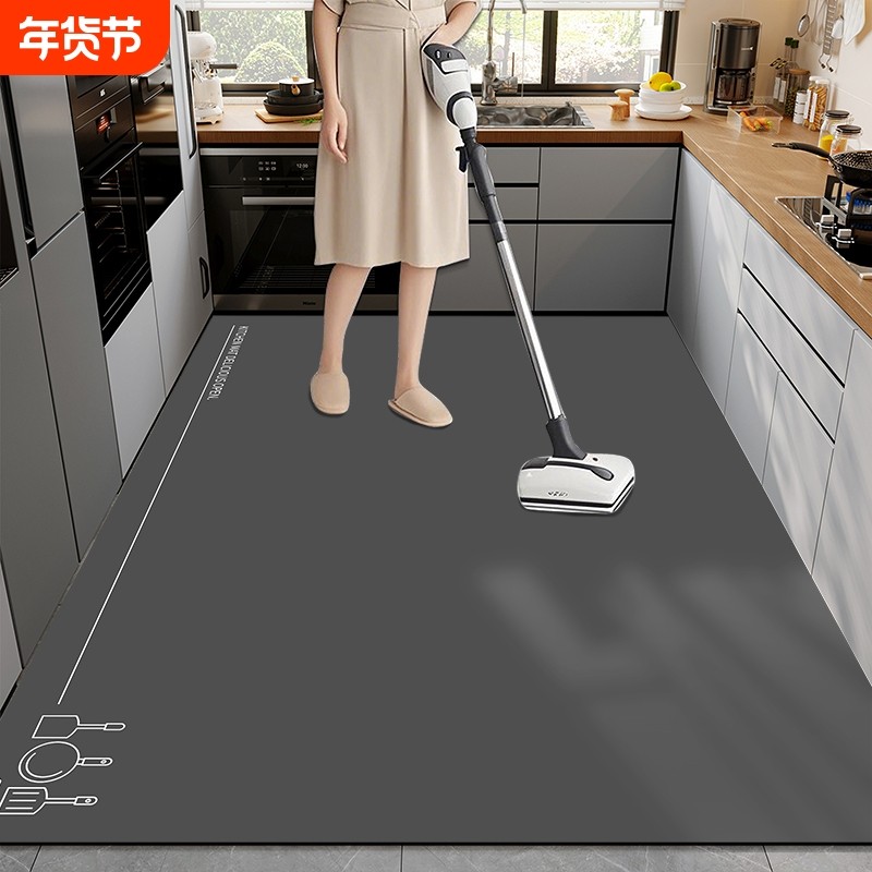 新款厨房硅藻泥地垫防滑防油可擦免洗吸水吸油脚垫大面积地毯地面,居家布艺,厨房地垫,淘宝优惠券,粉丝福利购,淘宝优惠卷