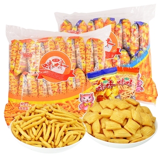 爱尚mimi咪咪虾味蟹粒大礼包网红怀旧休闲零食小吃虾条回忆办公室