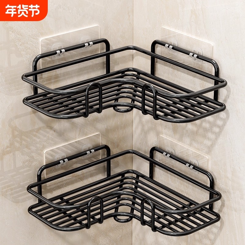 吸盘置物架卫生间浴室免打孔厕所洗漱台洗澡间墙上壁挂收纳架台面,家庭/个人清洁工具,浴室角架/置物架,淘宝优惠券,粉丝福利购,淘宝优惠卷