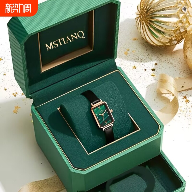 方形专柜同款小方表时尚高级感瑞士手表韩版简约女士女款学生防水