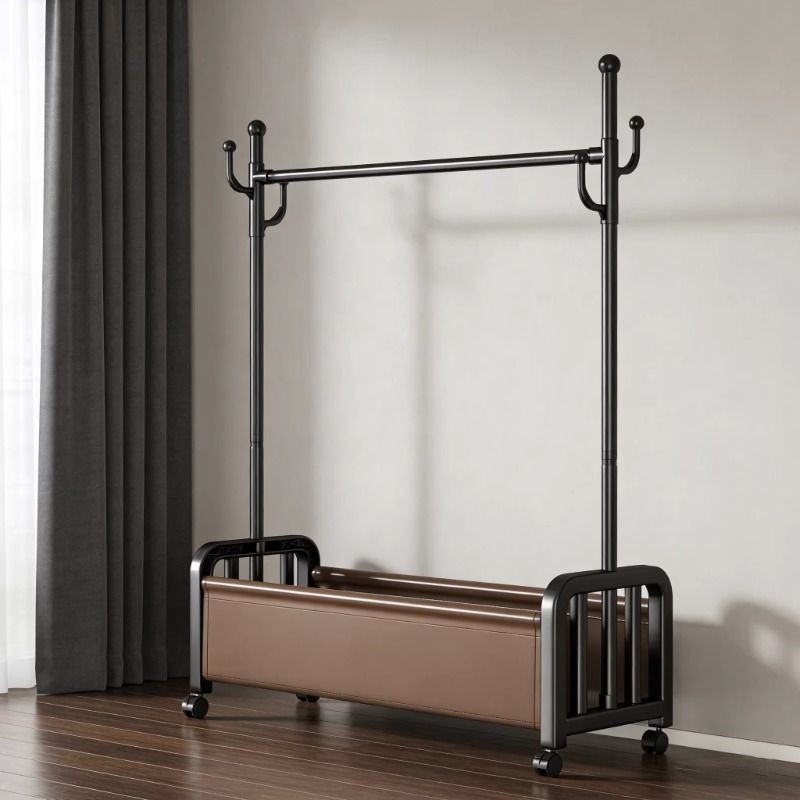 衣架家用挂衣落地卧室挂衣架移动晾衣架收纳置物衣帽架阳台客厅