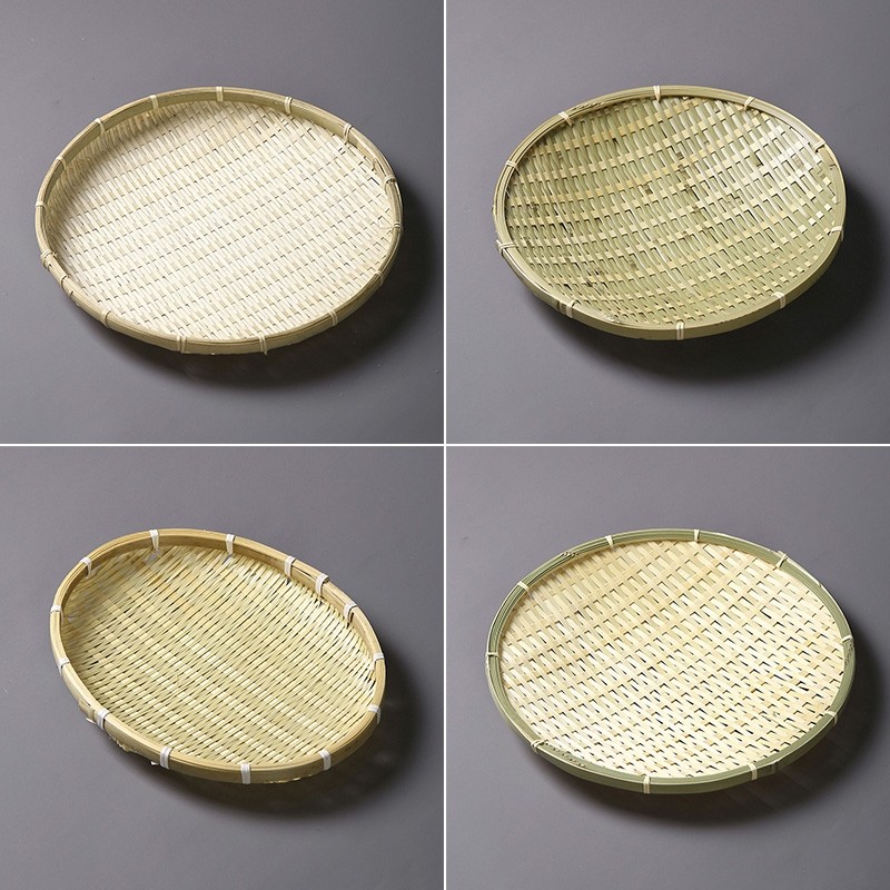 竹编制品簸箕手工农家用晾晒托盘水果茶点篮厨房收纳馍筐馒头筐圆,特色手工艺,竹编/竹雕,淘宝优惠券,粉丝福利购,淘宝优惠卷