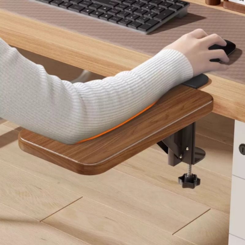 电脑手托架办公桌子胳膊手臂支架鼠标垫键盘手肘支撑台桌面延长板