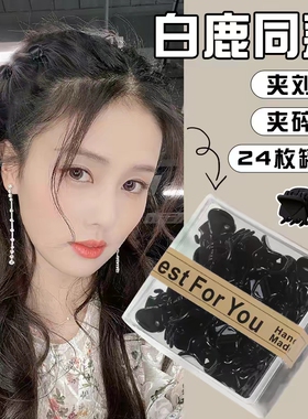 公主头抓夹2026新款高级感黑色小号发夹女侧边夹碎发刘海发卡头饰