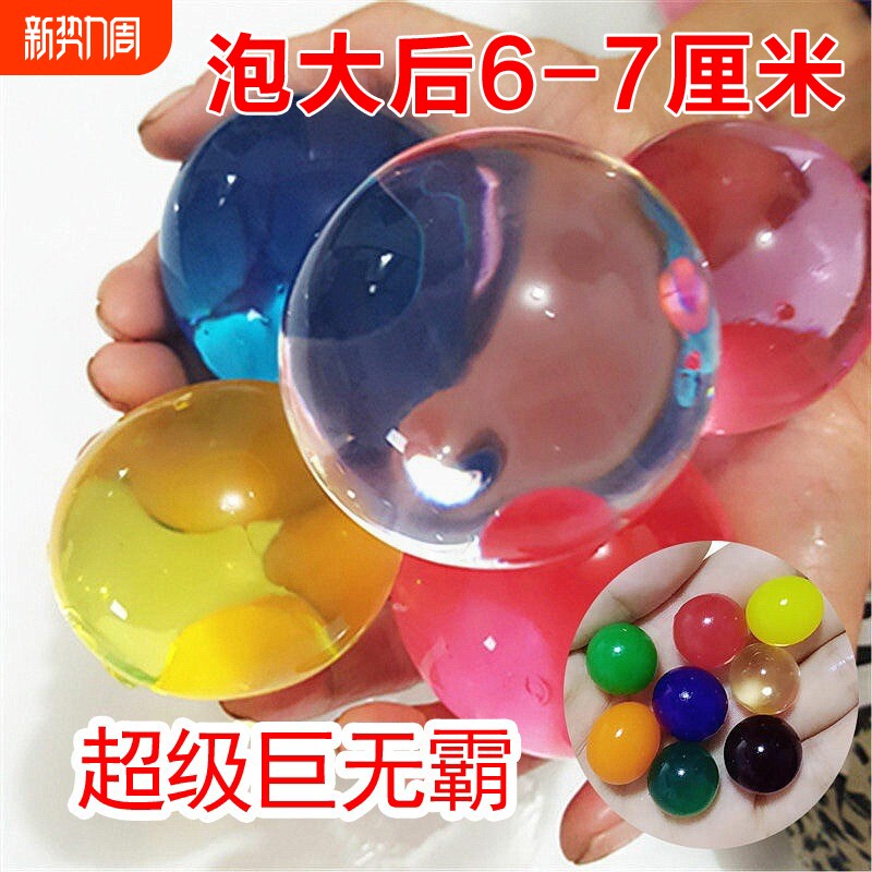 水宝宝泡大珠海绵宝宝巨无霸水晶珠海洋球龙珠水精灵水培植物无毒