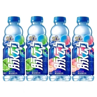 脉动维生素桃子青柠味600ml 4瓶清爽健身出游补充维生素C