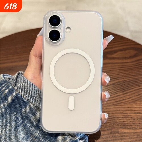 磁吸充电适用苹果16Pro手机壳17新款iphone15promax超薄磁吸磨砂14por高级感plus全包13防摔12透明11简约女