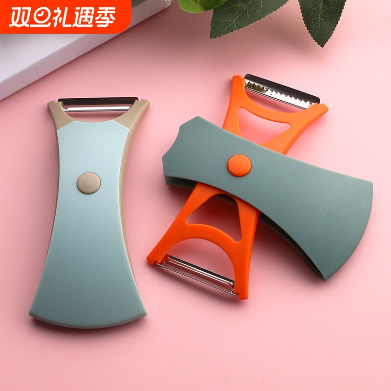 日本削皮刀土豆刮皮神器厨房小工具家用多功能水果苹果刨皮刀双头