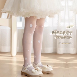 袜舞蹈袜白色防蚊儿童打底裤 宝宝外穿连裤 打底袜 薄款 女童丝袜夏季