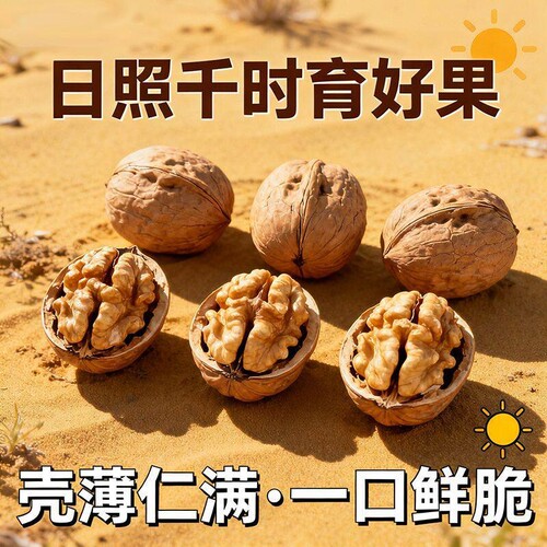 新疆薄皮核桃大果阿克苏纸皮核桃当季年新货原味正宗坚果零食手剥