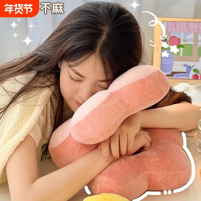 太阳花朵镂空午睡枕学生宿舍睡午觉趴趴枕女生睡觉办公室午休枕头,居家布艺,午睡枕,淘宝优惠券,粉丝福利购,淘宝优惠卷