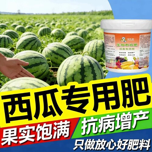 西瓜专用肥保花保果天然增甜膨果通用型颗粒缓释有机肥瓜果种植
