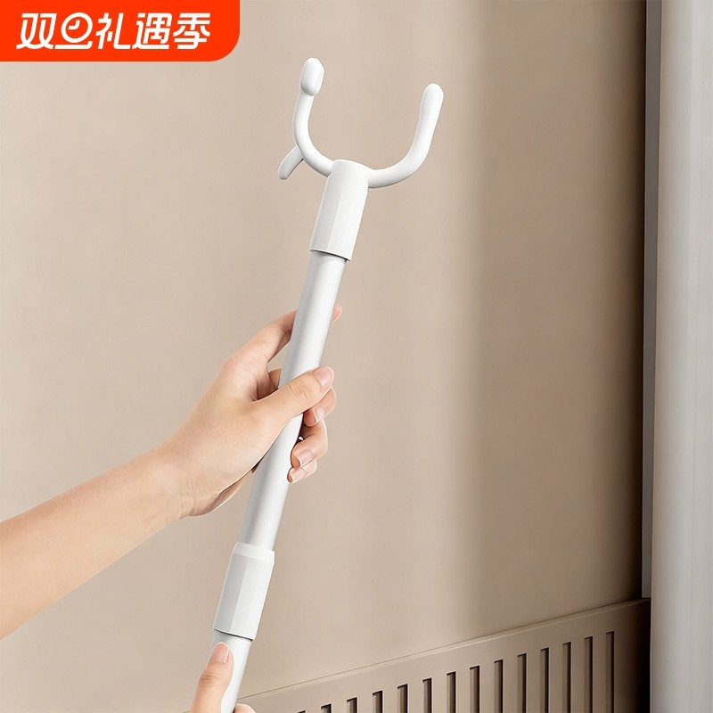 撑衣杆家用伸缩晾衣杆一根叉丫晒衣服的衣架杆子凉取挑衣叉挂宿舍