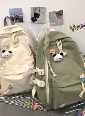 初中生书包女2024年新款女孩轻便大容量潮流高中女生高颜值尼龙布