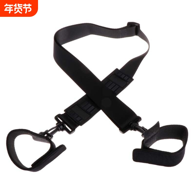 传统钓炮竿省力背带鱼竿绑带路亚肩带鱼杆魔术贴绑带束杆渔具背带