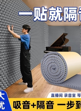 隔音棉卧室家用隔音板吸音超强消音自粘墙体鸡蛋棉KTV专用海绵