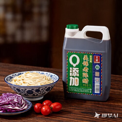 山西美锦老陈醋5/6度家用食用桶醋18187特产2L酿造桶装饺子醋