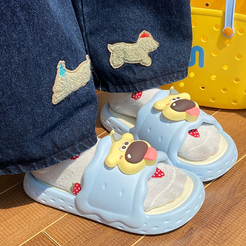 2025夏季EVA可拆卸一字拖鞋女生居家室内软底外穿凉拖鞋卡通可