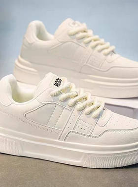 小白鞋男秋季潮流青少年休闲百搭男鞋2025新款春夏纯白色运动板鞋