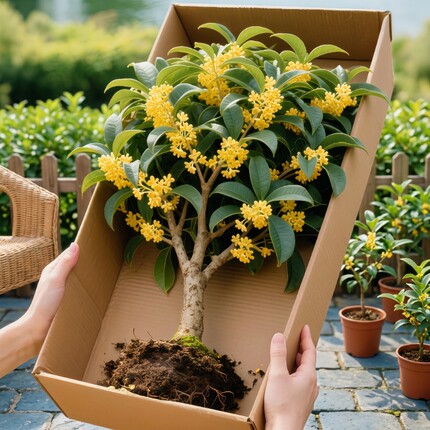 桂花盆栽树苗室内阳台花卉植物四季桂小苗耐寒开花庭院客厅金桂