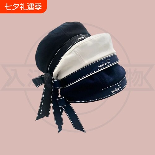 贝雷帽女夏季薄款ins英伦复古网红jk帽子蓓蕾文艺百搭画家帽12