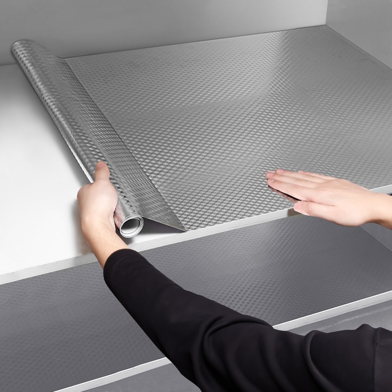 厨房防油贴纸防污防霉墙贴耐高温防水灶台橱柜墙纸自粘台面锡箔纸