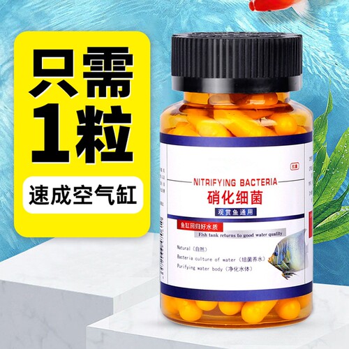 硝化细菌鱼缸水族专用胶囊净水干粉养鱼消化粪便水质亚甲基甲基蓝