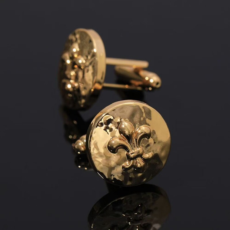 铜材质珐琅电镀工艺袖扣时尚商务正装男士法式袖口袖扣