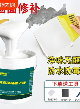防水补墙膏墙面修补白色防霉反碱脱落修复腻子膏家用白墙外墙密封
