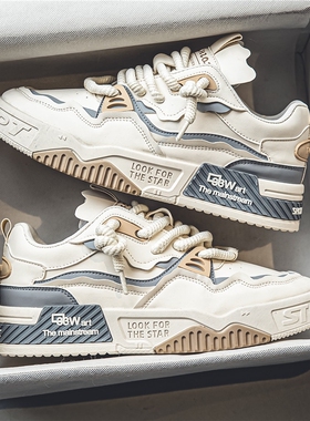 2026秋冬季新款男鞋冬季青少年鞋子运动47特大码48休闲鞋防滑红色