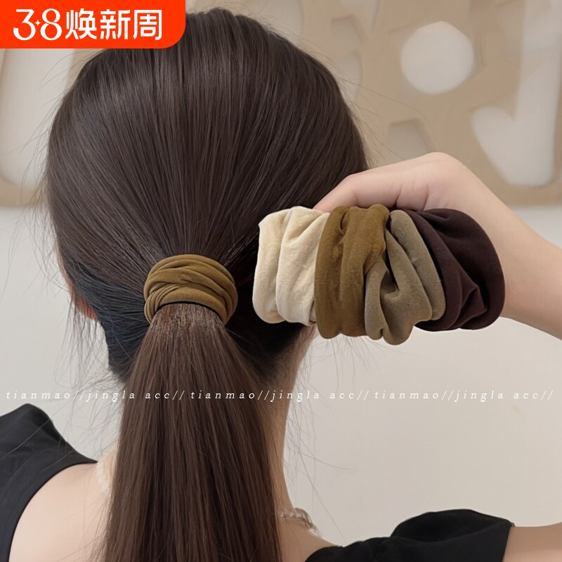 面膜发圈高弹力耐用头绳女2025高级感马尾发绳扎头发皮筋头饰不塌