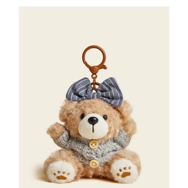 HAVEROSE原创小众烘焙小熊包包挂件高级感毛绒玩具公仔书包小挂饰