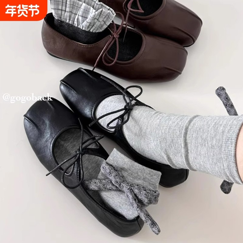 gogoback法式复古芭蕾风玛丽珍鞋女百搭舒适通勤休闲平底浅口单鞋,女鞋,浅口单鞋,淘宝优惠券,粉丝福利购,淘宝优惠卷