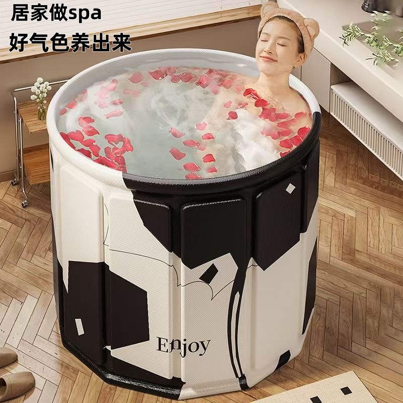 家用免安装复合板蒸熏沐浴桶大人泡澡桶保温折叠儿童专用浴盆浴桶