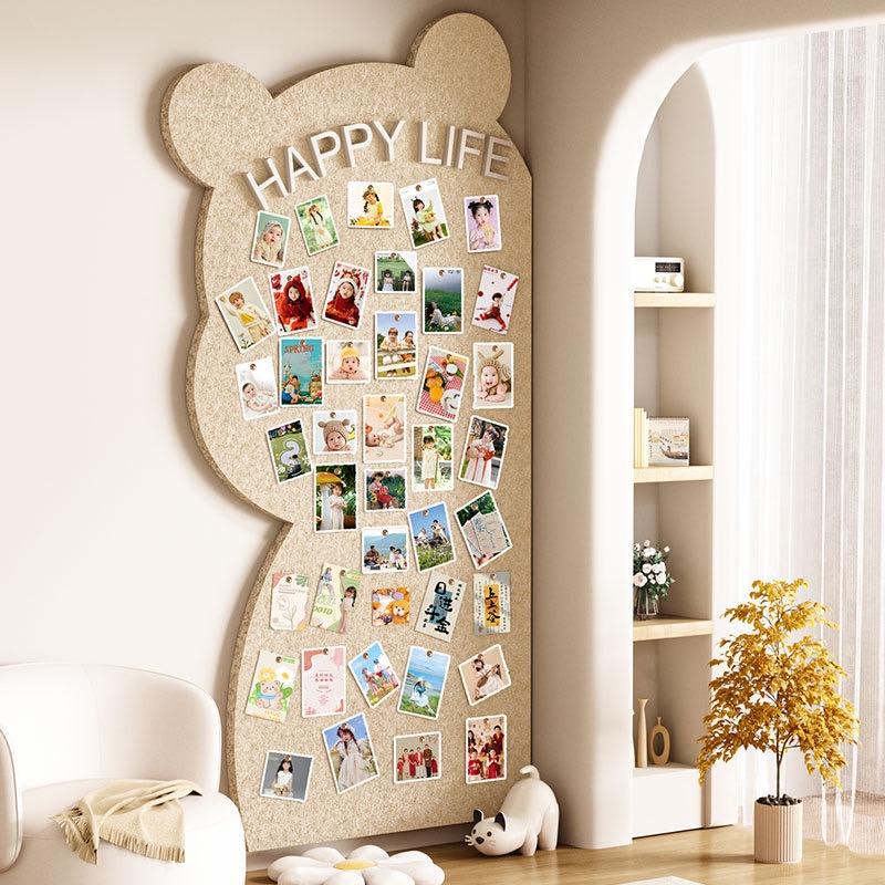 羊毛毡创意装饰墙贴可爱熊造型