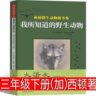 我所知道的野生动物加西顿著三年级下册必读课外书故事集小说动物记小学生正版书籍儿童读物少儿图书山东文艺出版社科学家阅读