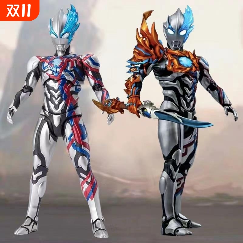 新布莱泽法德兰SHF手办闪耀赛罗特利迦关节诺亚玩具act黄金装甲