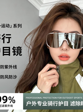 骑行眼镜户外运动防风防紫外线变色墨镜男女登山滑雪太阳镜护目镜