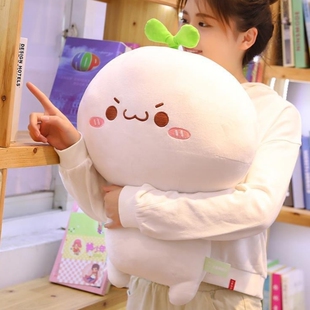 长草颜团子抱枕女生睡觉布娃娃可爱床上大玩偶软毛绒玩具网红公仔